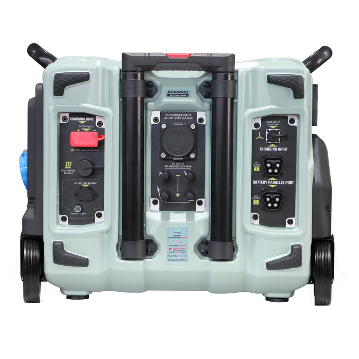 Portable 6000W Solar Energy Power Station System Solar Panels Pure Sine Wave Inverter MPPT Controller External Battery Car Power