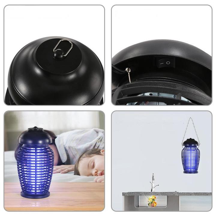 Outdoor Waterproof Bug Zapper Lamp for Restaurant & Household Indoor Electric Fly Mosquito Killer for Restaurants Shops & Homes
