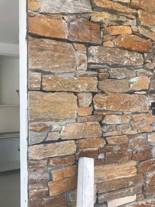 Outdoor Exterior Rusty Slate Natural Stacked Stone Veneer Wall Cladding
