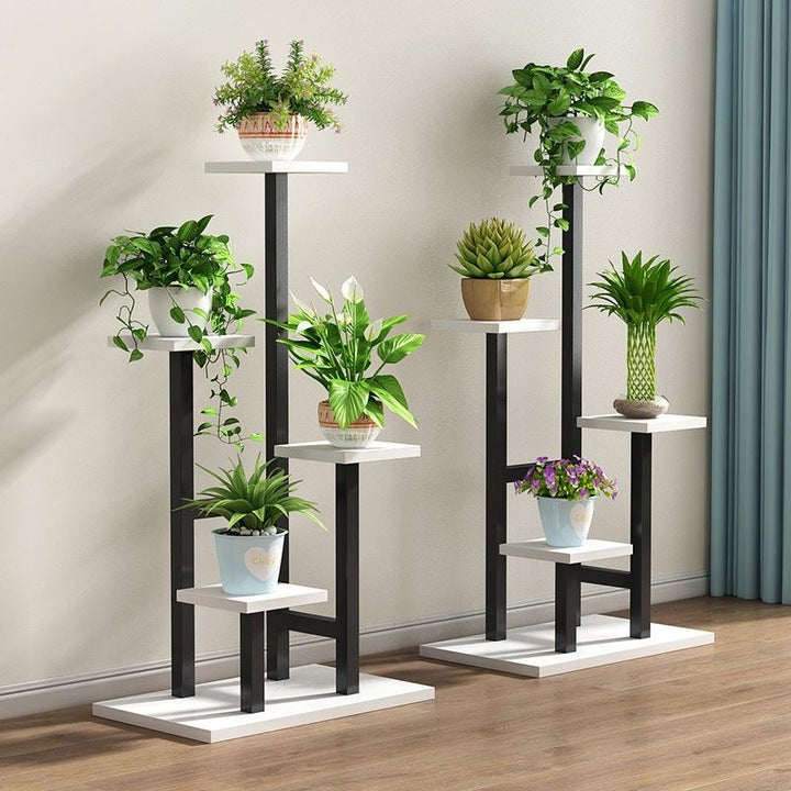 Modern Stylish Large Cast Steel 5-Layer Flower Display Stand for Living Room Decoration Portable Toy Use Plant Stand