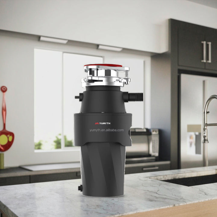 Electric Under-Sink Household Food Waste Disposer Stainless Steel Grinding Chamber Continuous Feed 450W DC Motor 1200ml Capacity