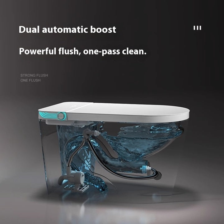 Floor Mounted Wc Intelligent Toilet Automatic Operation Flush Bon Cau Thong Minh Auto Open Sensor One Piece Smart Bidet Toilet