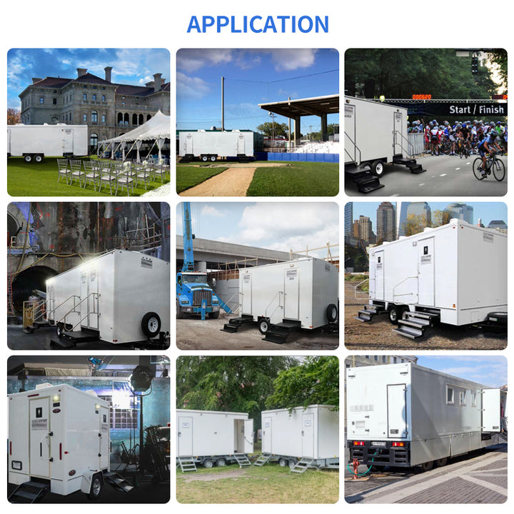 Luxury VIP Restroom Trailer with LED Lighting and Premium Amenities