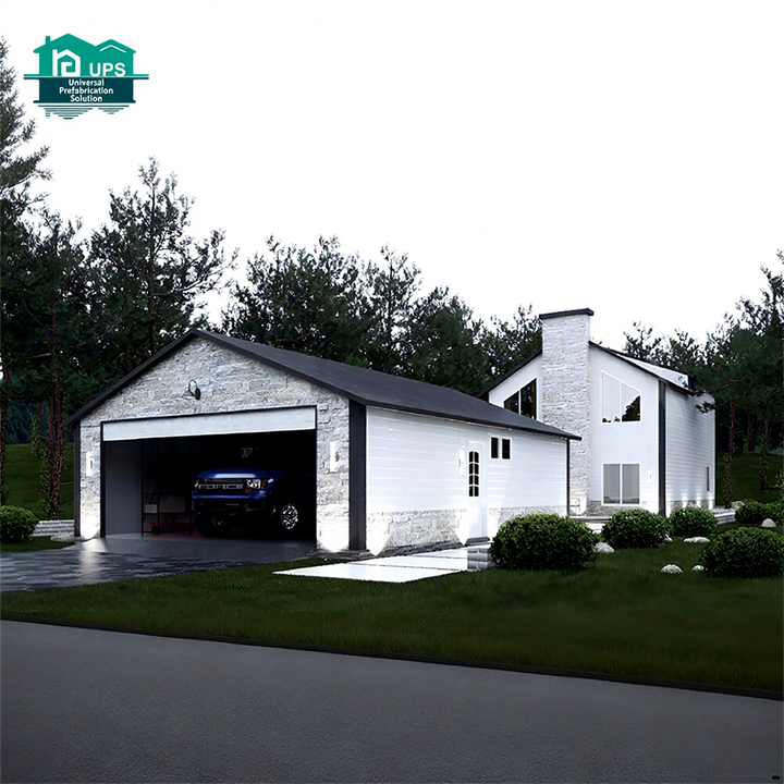 UPS Earthquake-Proof Sandwich Panel Prefab Houses Modern Design 50sqm Luxury Prefab Office Container House Bedroom Mall Living