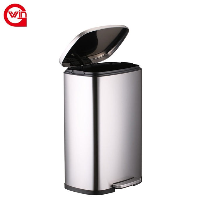 Modern Luxury Stainless Steel 5L 12L 20L 30L 50L Toilet Office Hotel 13 Gallon Big Kitchen Trash Can with Lid