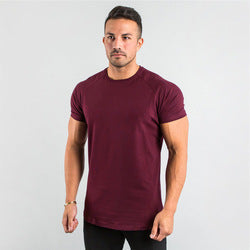 95%cotton 5% elastane custom private logo fitness gym wear sports apparel plain blank men T Shirt