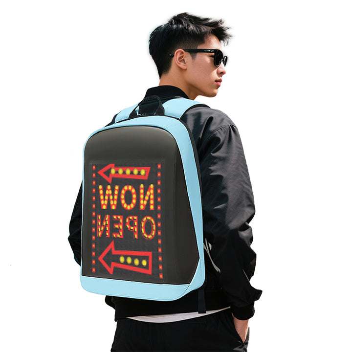 Full Color App Control Led Sports Bag Promotion LED Backpack Dynamic LED Screen Display 3D Backpack Smart Led Backpack