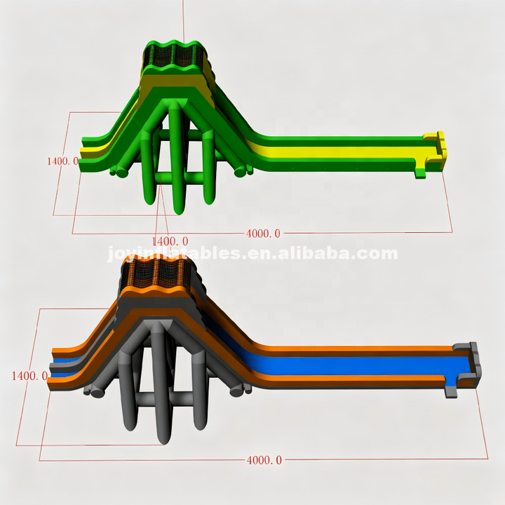 Professional A-Frame Inflatable Slide for Festivals Huge Commercial Grade Triangle PVC Water Slide with Safety Netting at Top