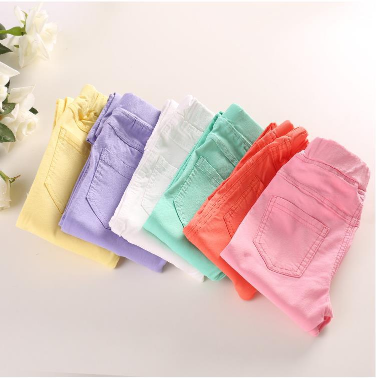 Wholesale Hot Sale Fashion Side Pants Cute Accessory Soft Comfortable Cotton Knits Girls Kids Leggings