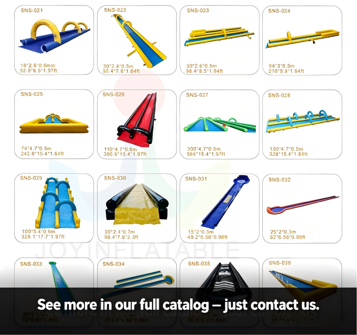 Custom Yellow & Blue Color Inflatable Water Slide Inflatable Slip N Slide for Adults and Kids City Fun Water Game
