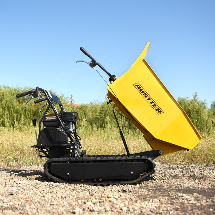 AUSTTER 500KG Load Capacity Gasoline Engine Powered Barrow Small Tracked Crawler China Mini Dumper