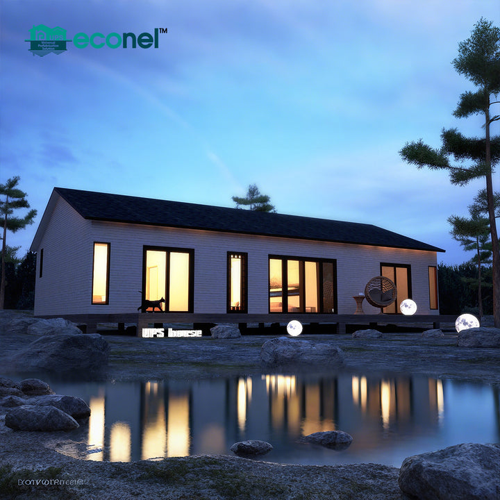 High Luxury Fashionable Low Cost Small Steel Frame Prefab Cement Concrete House