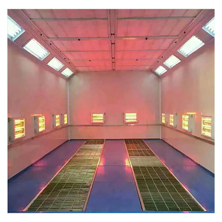 Professional Automotive Spray Booth with LED Lighting Diesel Heater for Efficient Vehicle Painting