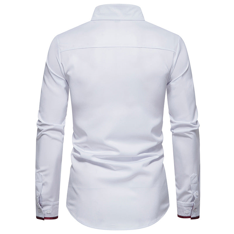 Paisley Patchwork Mens Dress Shirts 2022 Brand New Wedding Party Club Tuxedo Shirt Men Long Sleeve Button Down Chemise Homme 2XL