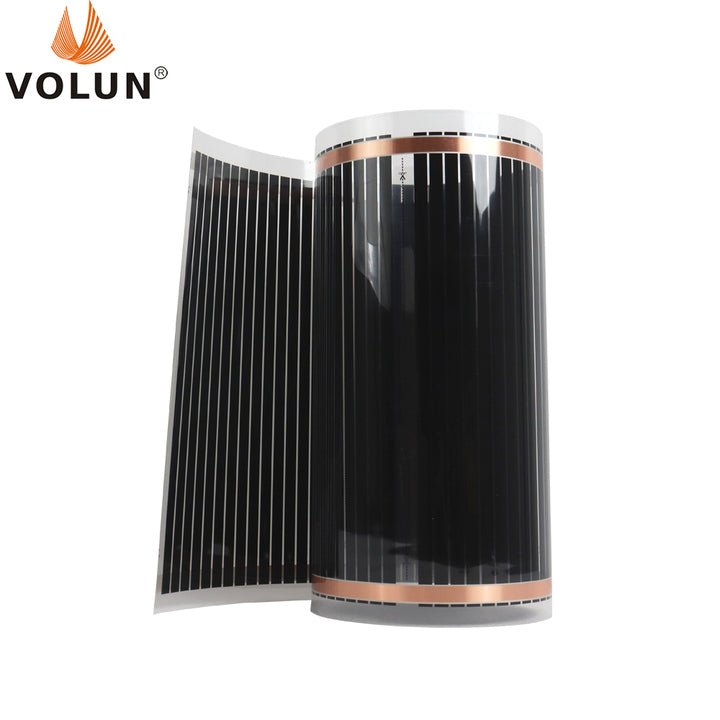 80W Per square Meter AC220V 50cm Wide Carbon Heating Film Far Infrared Radiant Electric Heat Membrane Underfloor Heating