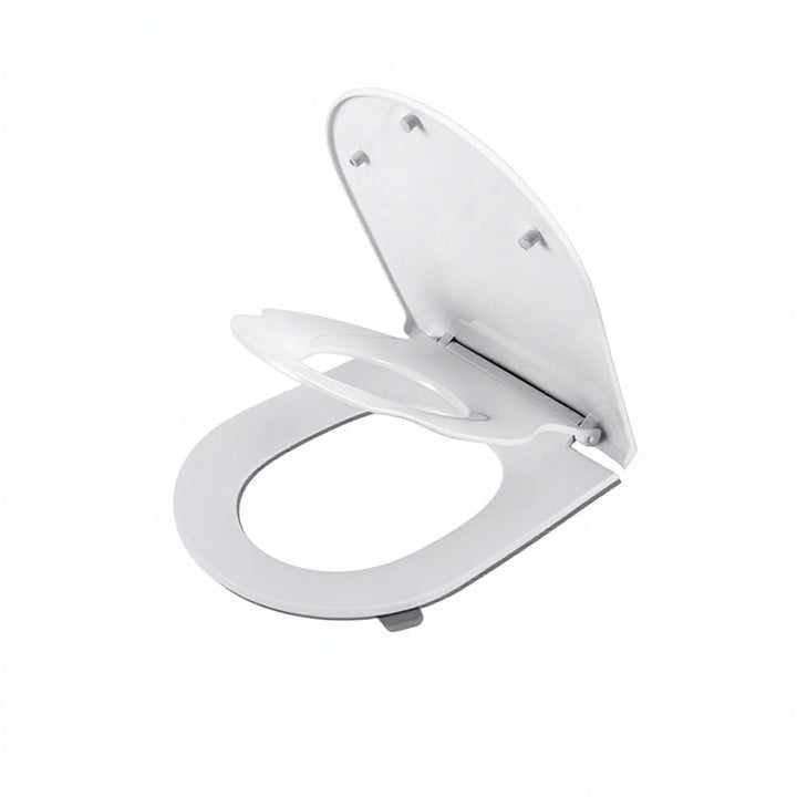 Toilet Lid Household Universal Slow-Close Round Plastic Toilet Cover Lift Handles Lifter Two-in-One Skin Sense