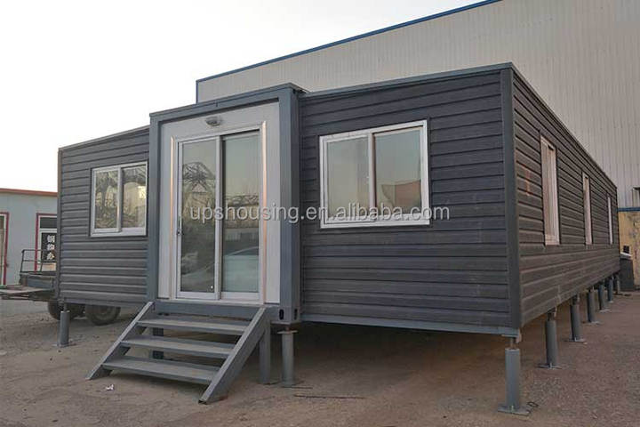 Modular Prefab Modern Expandable Flat Pack Steel Sandwich Panel Breathable Office Building Entry Shop Living Home Bar School