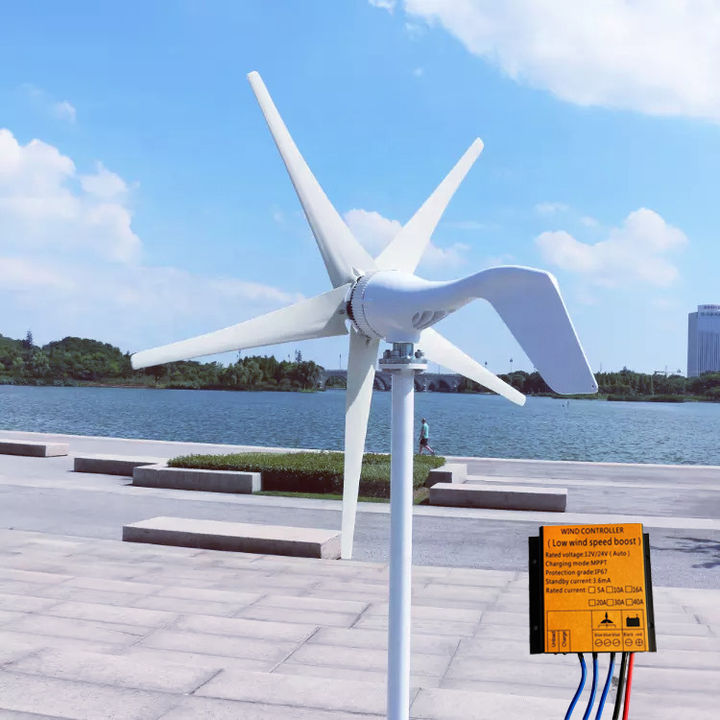 Elege 1kw Mini AC Axis Home Power Generator Controller Low Speed 1000w Wind Turbine Fan for Home Windmill Use