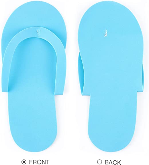 Disposable Pedicure Slippers Foam  Multicolor Colorful Sandals Spa Pedicure Flip Flops Shoes for Women Salon Nail Spa
