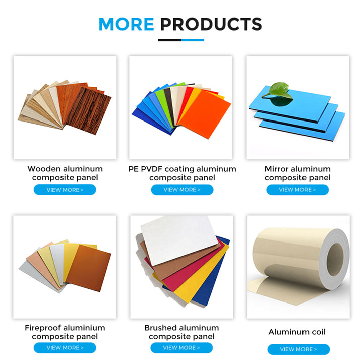 Fireproof Exterior Cladding PVDF Alucobond Project Aluminum Composite Panels Acp Panels Exterior Wall