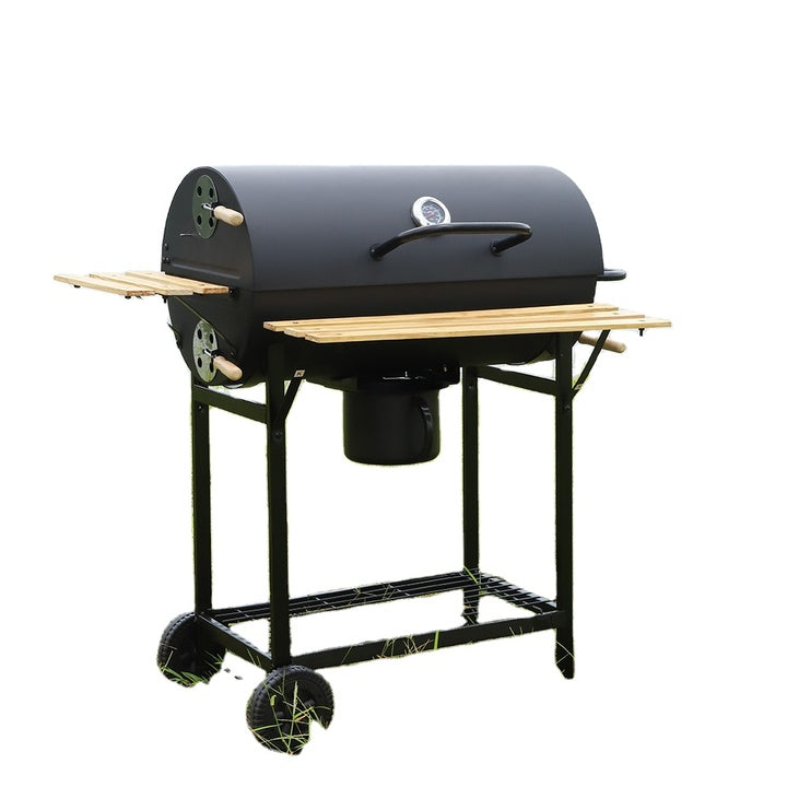 Europe Standard Smokeless Outdoor Chicken Grills Trolley Portable Wood Pellet Stove Korean Bbq Tables for Restaurant