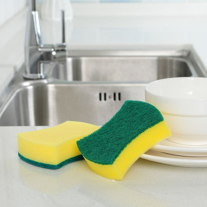 Non-Scratch Dish Scrub Sponges Kitchen Dish Sponges for Washing Dishes Scouring Pad Kitchen Cleaning Sponges