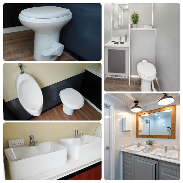 Luxury VIP Restroom Trailer with LED Lighting and Premium Amenities