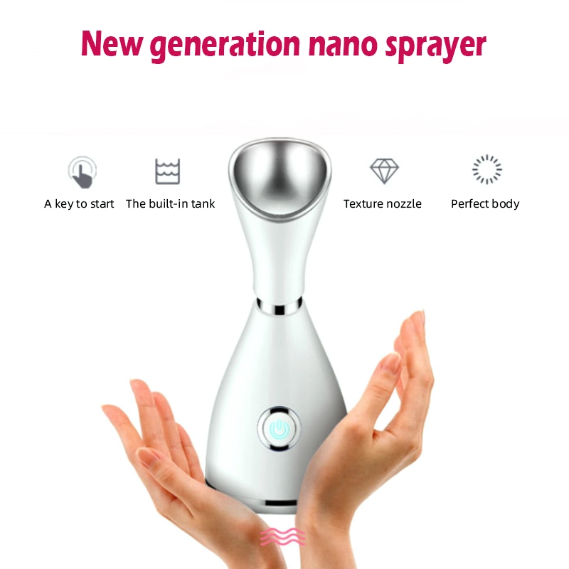 2021 professional face spa electric nano mini mist sprayer face facial steamer with warm vapor