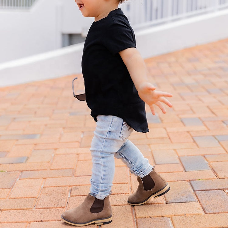 Hot Selling Acid Wash Denim Jeans For Kids Cotton Soft Stretch Blue Denim Kid's Jeans
