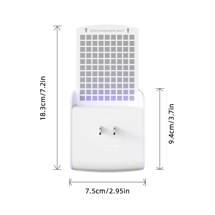 Efficient Eco-Friendly Sticky Type Fly Control Indoor Plug-in UV LED Light Electronic Flying Insect Catcher