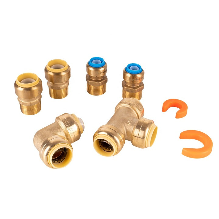 1/2" 3/4'' 1 ''Coupling Quick Connect Fitting Shark Bite Style for Copper Pipe Pex Pipe Push Fit in Fittings