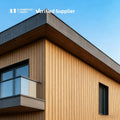 Outdoor Waterproof Timber Wall Cladding with 5-Year Warranty for Weather-Resistant Facades Homes Public Spaces Commercial Areas