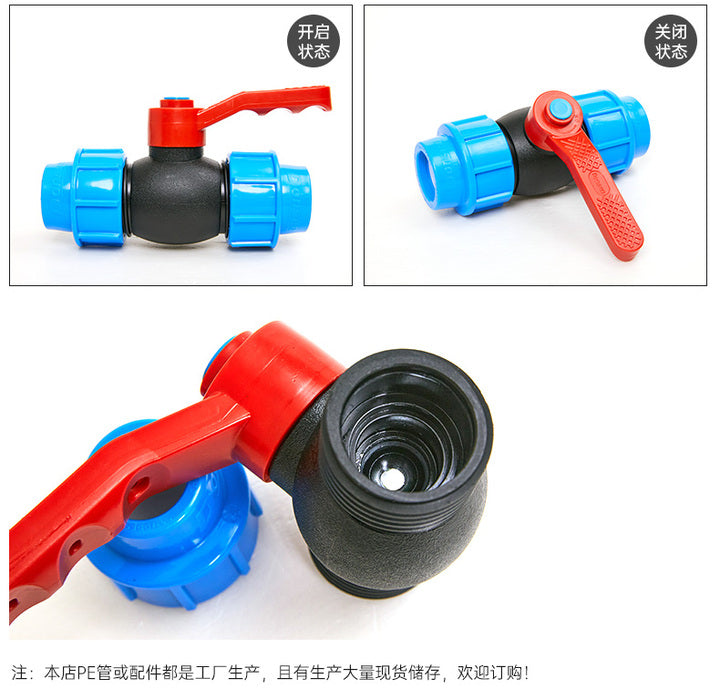 Agriculture Irrigation Water Supply PN16 Ball Valve Compression Fittings for Drip Irrigation System