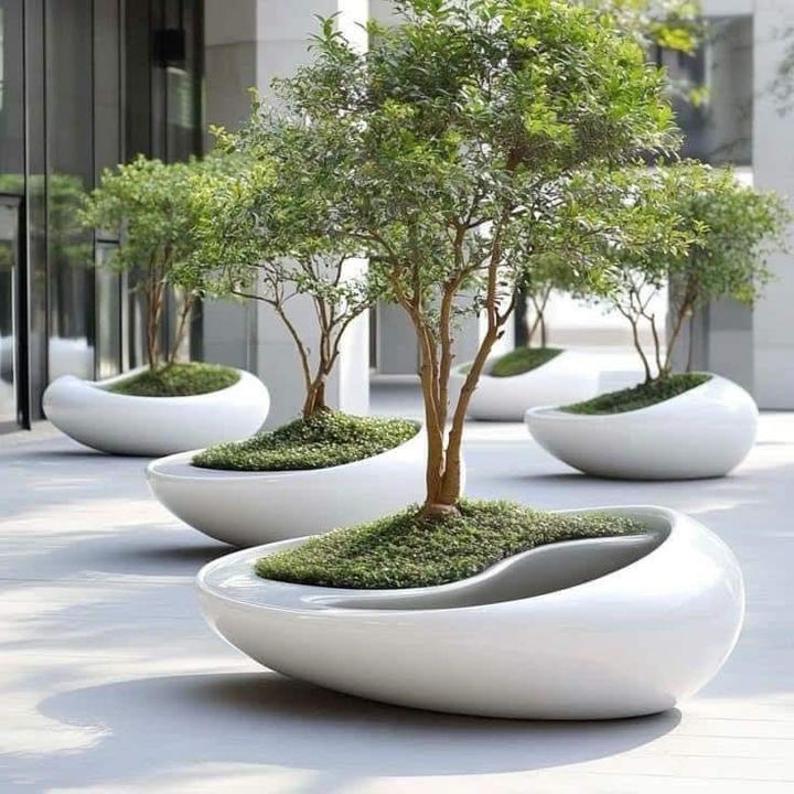 Outdoor Leisure Furniture-Creative Design Tree Planter and Flowerpot for Hotels and Shopping Malls for Gardens