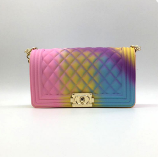women jelly purse hand bags designer wholesale rainbow bag 2021 women ladies shoulder handbags candy jelly bags