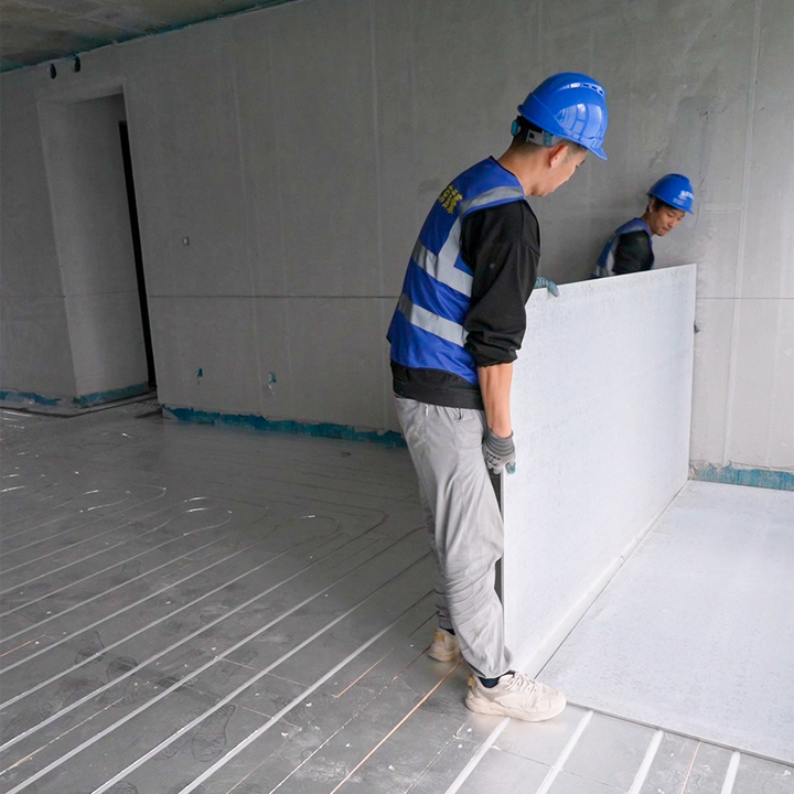 SOHO XPS-500 30mm Grooved XPS Insulated Dry Floor Heating Panels Vloerverwarming PEX Pipe Hydronic Radiant Infloor Heating Board