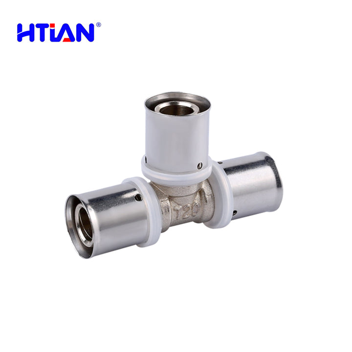High-pressure Brass PEX Pipe Fittings for Making Three-way Connections Used for Water and Gas Supply