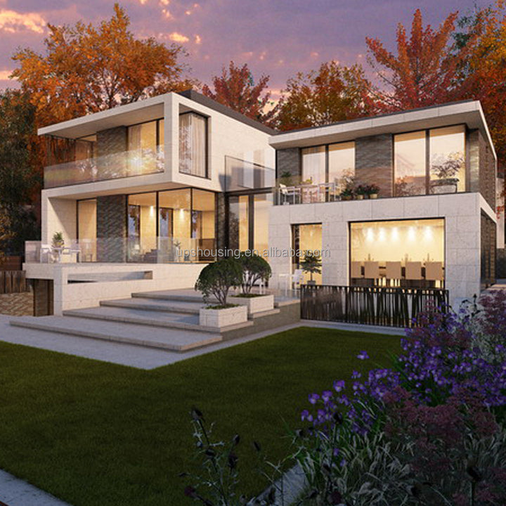 Fast Construction Modular House With Fully Furniture Modern Prefabricated Cement Precast Concrete House for Villa