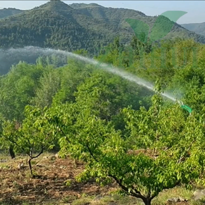 1.5 Inch Female Thread 22-41m Turbo Farm Irrigation Sprinkler Rain Gun Sprinkler with Aluminum Alloy Material
