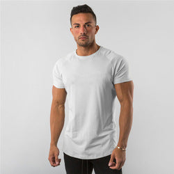 95%cotton 5% elastane custom private logo fitness gym wear sports apparel plain blank men T Shirt