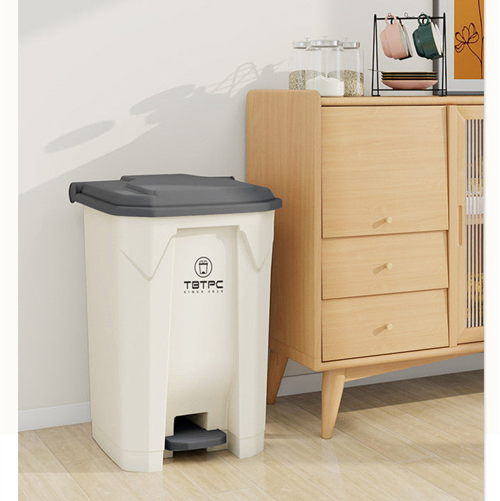 Customized Logo 20L Plastic Kitchen Waste Bin with Pedal