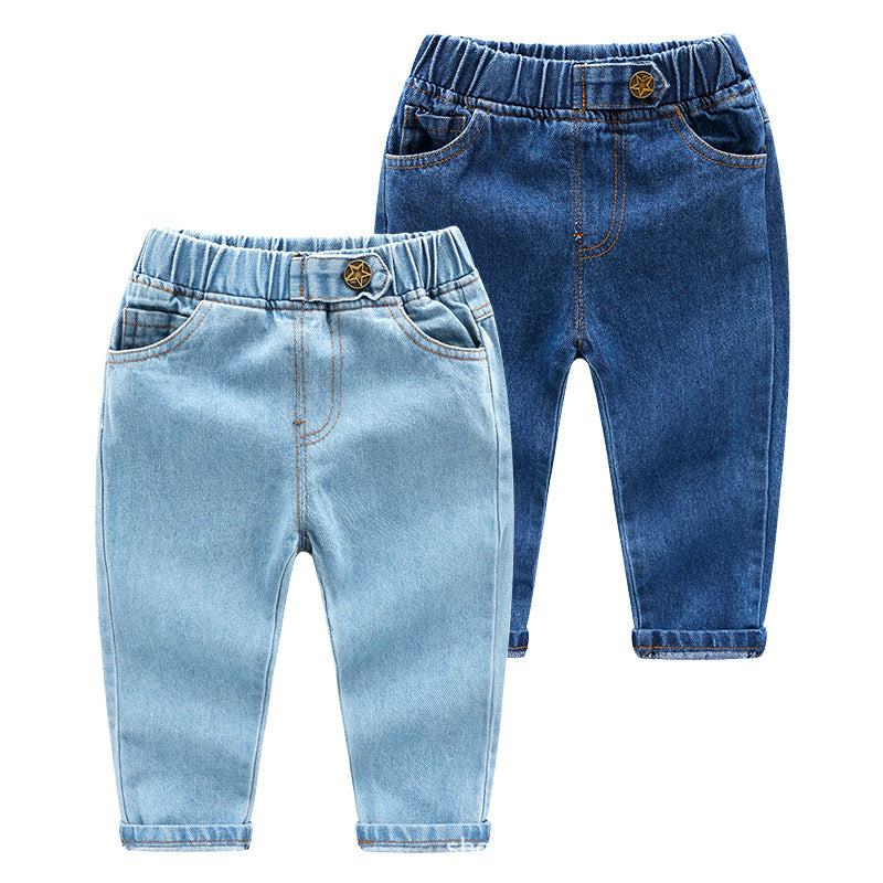 Simple Fashion Baby Boys pants jeans Cotton Jeans for Spring Children's Denim Trousers Kids Pants