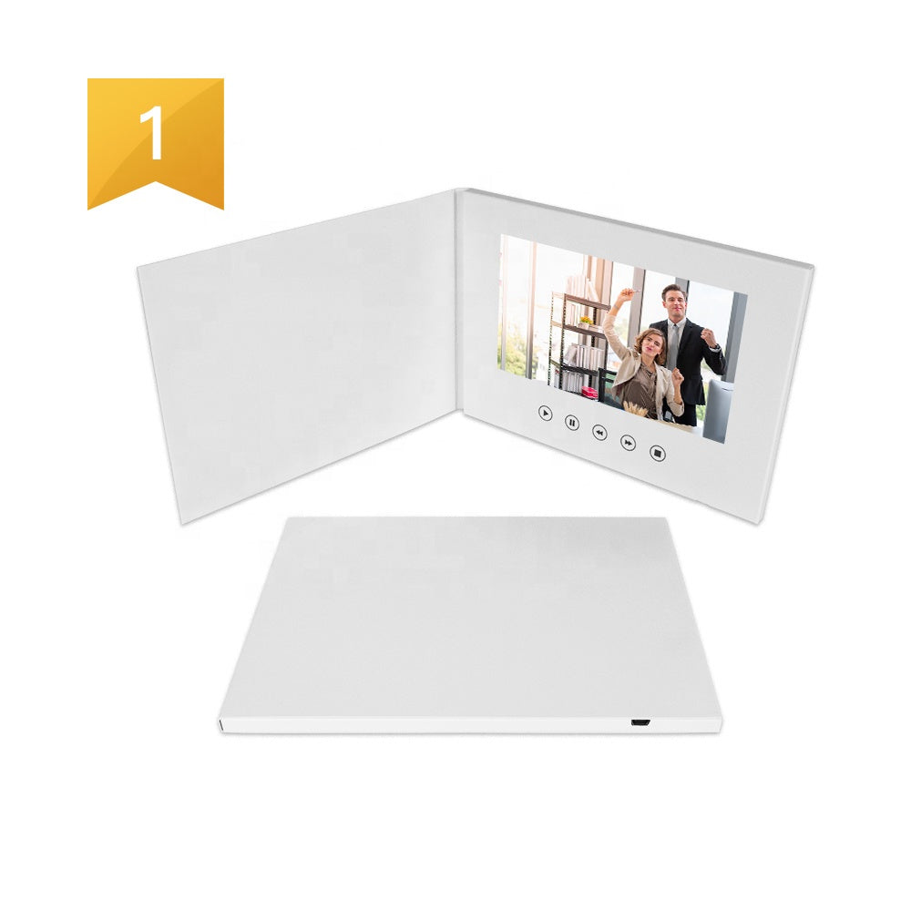 Custom 4.3 5 7 10 inch digital book lcd tft screen video brochure for greeting gift invitation business card marketing