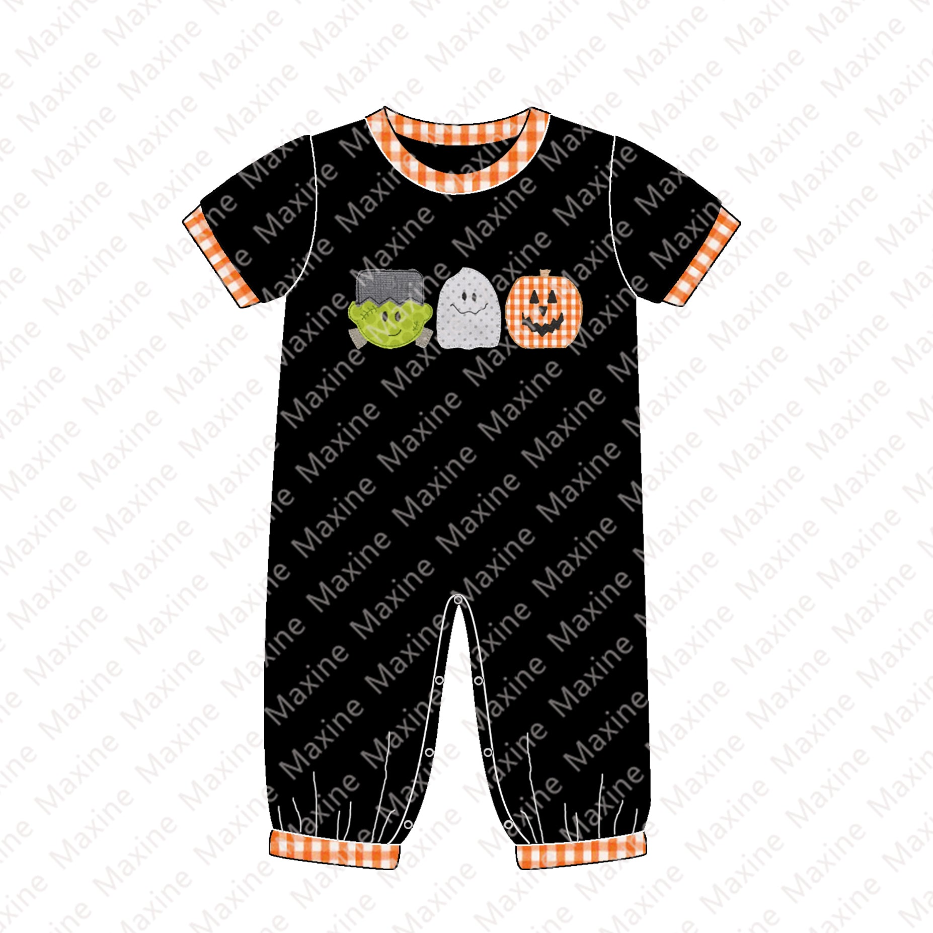 2023 Halloween kids clothing Fall Short Sleeves shirt & pants sets Baby Boy Clothes