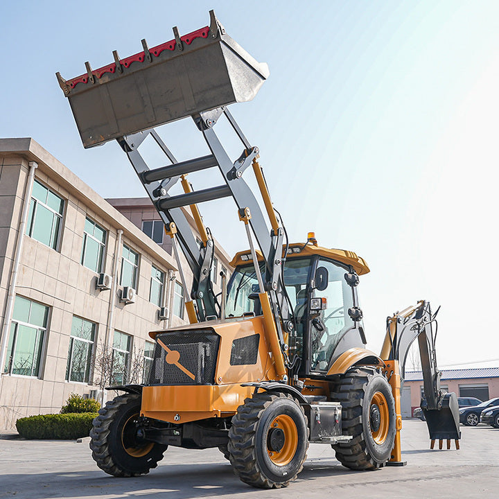 WZ388 CE EPA Engine backhoe loader mini backhoe 4x4 Wheel Loader tractor with loader and backhoe for Sale
