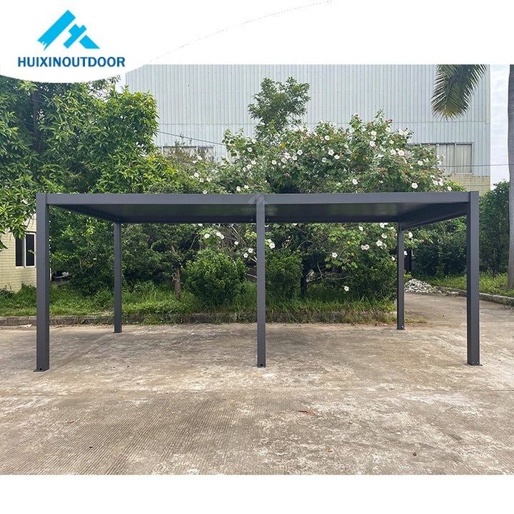 High Quality Manual Joystick Louvered Roof Aluminum Gazebo Pergola Pavilion for Patio