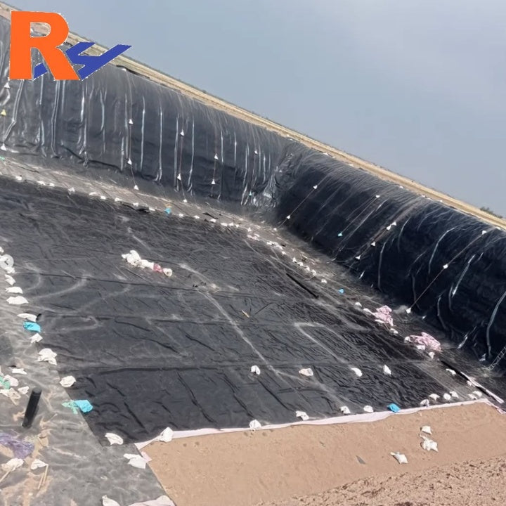Biodigester Liner Landfill Geo-membrane HDPE 1mm 1.5mm 2mm Plastic Dam Pond Liner Fish Farm Liner for Biogas Digester System