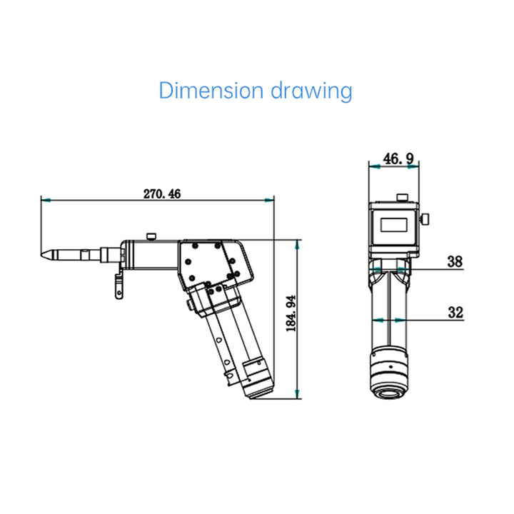 QILIN DWT20 Handheld Fiber Laser Welding Gun Laser Welder 4 in 1 Laser Welding Machine Gun for Rust Removal