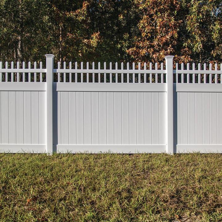 Cheap Garden Privacy Panels 8ft Outdoor 6 Feet Hight PVC Fence UV Resistant White PVC Plastic Vinyl Picket Fence Panels for Sale