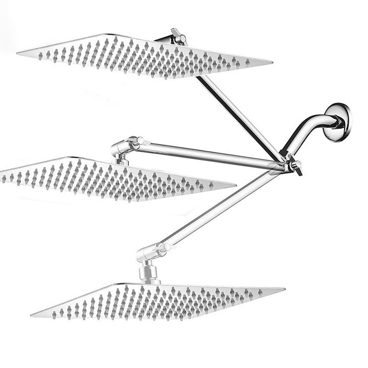 Bathroom Shower Set Stainless Steel Bath & Shower Faucets Wall Mounted Mixer Rainfall Concealed Shower Set